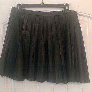THEORY Leather Skirt